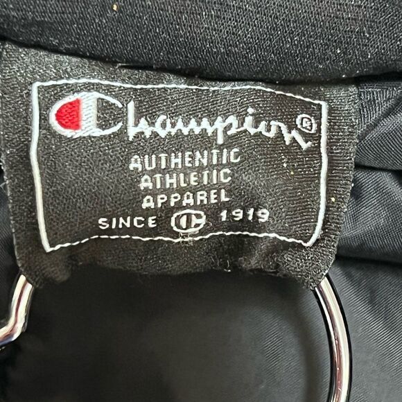 Vintage Champion Black Jacket Size Large - Picture 12 of 14